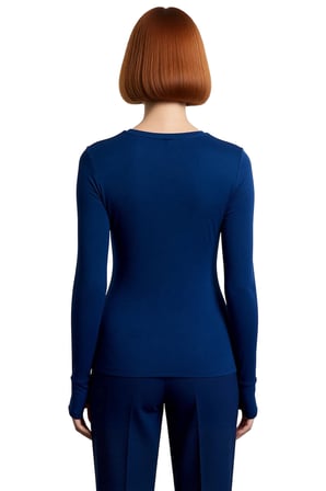 Kadın Antrasit Viskon Çizgili Fitted Uzun Kollu Basic Bluz Cool & Comfort Persona İle Günlük