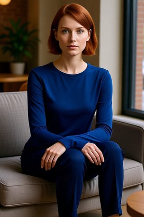 Kadın Antrasit Viskon Çizgili Fitted Uzun Kollu Basic Bluz Cool & Comfort Persona İle Günlük