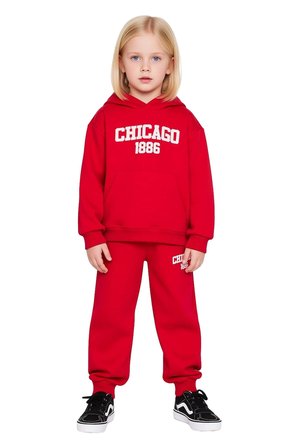 Chicago 1886 Kapüşonlu Oversize Sweatshirt ve Eşofman Altı Takımı Erkek Çocuk Kaliteli Şık