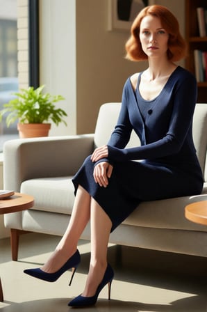 Kadın Bodycon Düz Triko Midi Elbise Uzun Kollu V Yaka Günlük Şık ve Rahat Kombinler İçin Kaliteli