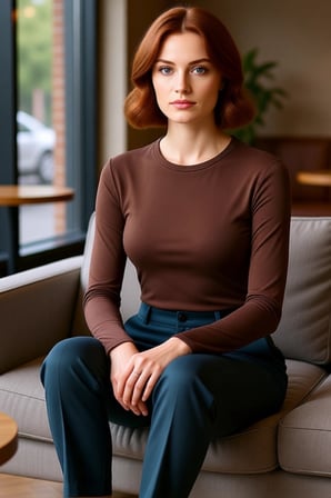 Kadın Antrasit Viskon Çizgili Fitted Uzun Kollu Basic Bluz Cool & Comfort Persona İle Günlük