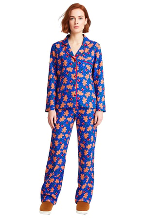 Kadin Kirmizi Yılbaşı Temali Pijama Takımı Fonksiyonel Dayanıklı Kaliteli Konforlu Estetik