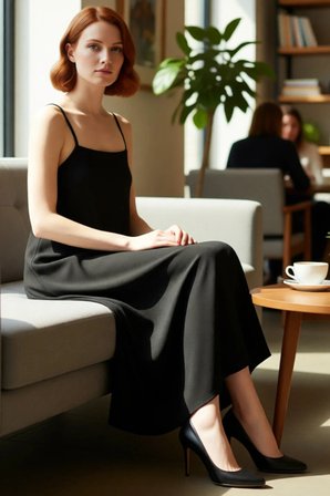 Kadın Maxi Elbise A Line Kalıp İnce Askılı Örme Kumaş Günlük Yazlık Yaz Aylarının Vazgeçilmezi