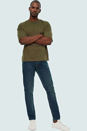 Erkek Skinny Dar Kesim Jeans Kot Pantolon Comfort Dokuma Günlük Kullanım Dayanıklı Malzeme