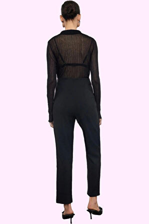 Kadın Yüksek Bel Cigarette Kalıp Dokuma Pantolon Finike Günlük Kullanım Yaz Aylarının Vazgeçilmezi