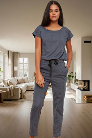 Kadın Pamuklu Rahat Pijama Takımı Ev Giyim Zarif Tasarım Premium Kalite Yüksek