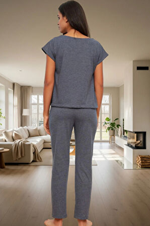 Kadın Pamuklu Rahat Pijama Takımı Ev Giyim Zarif Tasarım Premium Kalite Yüksek