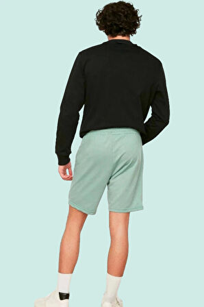 Erkek Kapri Boy Geometrik Baskılı Şort Normal Bel Polyester Rahat Yaz Stilin Buluştuğu Yer