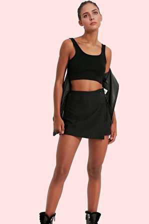 Kadın Şort Etek Dokuma Finike Kısa Boy Günlük Kombinler Hafta Sonu Yaz Aylarının Vazgeçilmezi