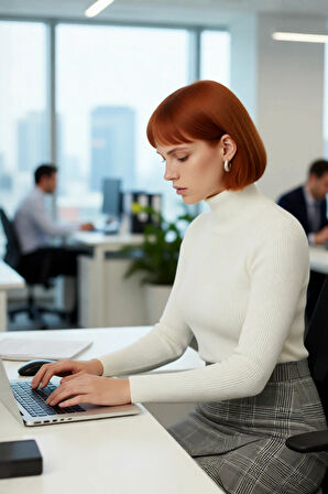 Kadın Fitted Balıkçı Yaka Düz Uzun Kol Triko Kazak Akrilik Materyaliyle Kış Şıklığı ve Konforu