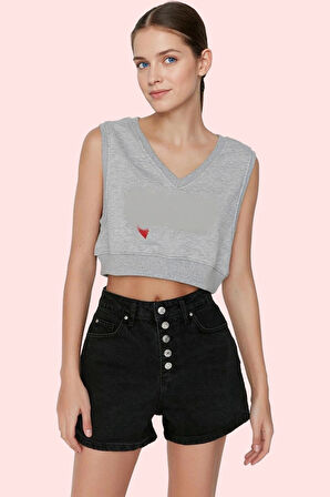 Kadın Denim Şort Yüksek Bel City Short Kısa Boy Pamuk Günlük Kombinler Yaz Aylarının Vazgeçilmezi