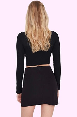 Kadın Kalem Mini Etek Yüksek Bel Kemerli Finike Dokuma Günlük Kombinler Yaz Aylarının Vazgeçilmezi