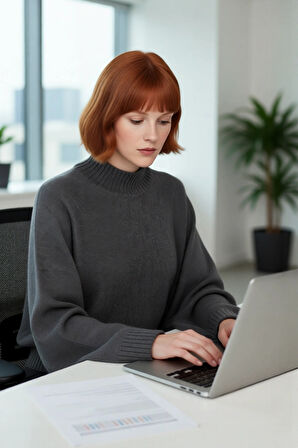 Kadın Oversize Dik Yaka İspanyol Kol Akrilik Triko Kazak Soğuk Havalarda Rahat Ve Şık Kaliteli