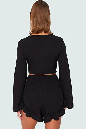 Şık Viskoz Bluz Şort Takım Yazlık Plaj Kombin Yüksek Kalite Trend Tasarım