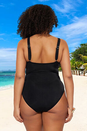 Konforlu Rahat Kesim Büyük Beden Mayo Plus Size Su Sporları İçin Plaj Ve Havuz