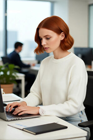 Kadın Oversize Triko Crop Kazak Düşük Kollu Akıtma Detaylı Yumuşak Dokusuyla Modern Şıklık Sunar