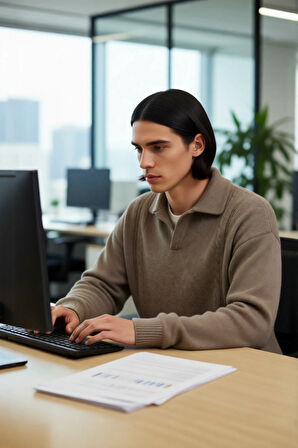 Erkek Oversize Polo Yaka Triko Kazak Kışlık Kalın Yapısı ve Rahat Standart Kol Kesimi Kaliteli