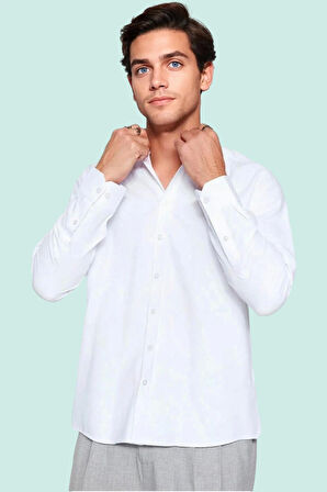 Erkek Regular Fit Gömlek Uzun Kol Pamuklu Günlük Ve İş Hayatı Hafta Sonu Dayanıklı Malzeme