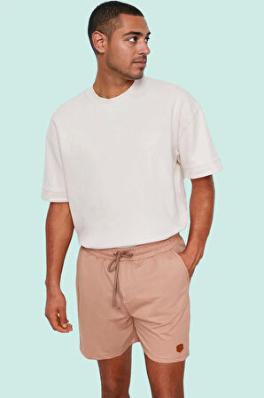 Erkek Kısa Boy Düz Desenli Şort Normal Bel Pamuk Rahat Günlük Kullanım Yaz Aylarının Vazgeçilmezi