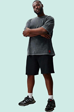 Erkek Büyük Beden Regular Şort Pamuk Günlük Kullanım Hafta Sonu Yaz Aylarının Vazgeçilmezi