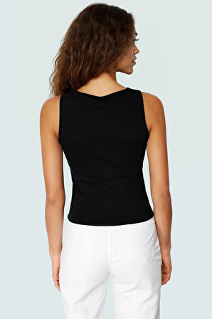 Düğmeli Fitted Vücuda Oturan Örme Bluz Regular Boy Özenle Seçilmiş Uzun Ömürlü Yüksek Kalite