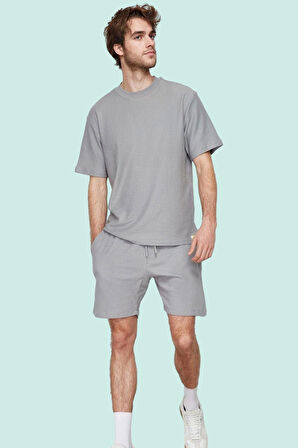 Erkek Pamuklu Dokulu Jogger Şort Rahat Günlük Yaz Stilleri Hafta Sonu Stilin Buluştuğu Yer