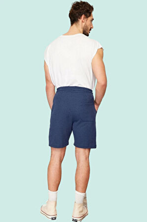 Erkek Slim Fit Dokulu Waffle Şort Lastikli Bel Rahat Günlük Yaz Hafta Sonu Kaliteli Malzeme