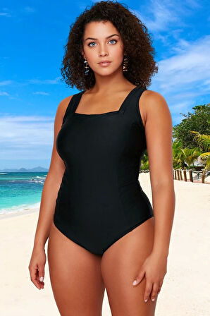 Konforlu Rahat Kesim Büyük Beden Mayo Geniş Battal Boy Plus Size