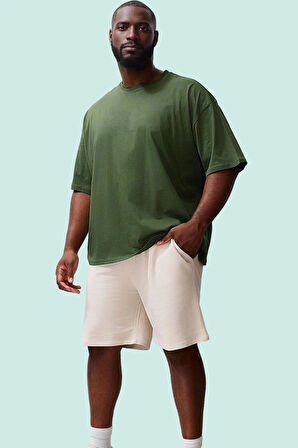 Erkek Büyük Beden Regular Şort Pamuk Günlük Kullanım Hafta Sonu Yaz Aylarının Vazgeçilmezi