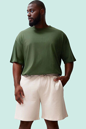 Erkek Büyük Beden Regular Şort Pamuk Günlük Kullanım Hafta Sonu Yaz Aylarının Vazgeçilmezi