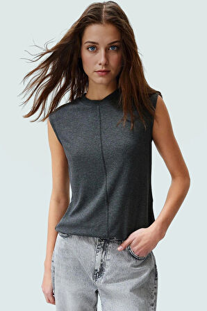 Kadın Viskoz Bluz Vücuda Oturan Yazlık Rahat Örme Zarifane Tasarım Günlük Kullanım İçin