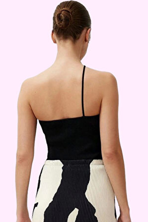 Kadın Midi Boy Piliseli Etek Soyut Desen Yüksek Bel Kemerli Casual Yaz Aylarının Vazgeçilmezi