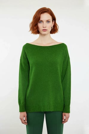 Kadın Oversize Kayık Yaka İnce Triko Kazak Günlük Kombinler İçin Şık Ve Rahat Bir Seçim Kaliteli