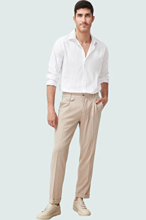 Erkek Slim Fit Boru Paça Pantolon Günlük Kullanım İçin İdeal Seçim Yaz Aylarının Vazgeçilmezi