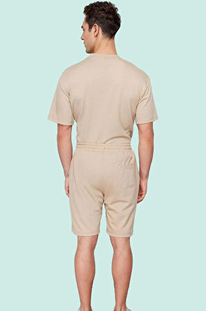 Erkek Straight Kalıp Örme Şort Boru Paça Rahat Günlük Yaz Özel Günler Stilin Buluştuğu Yer