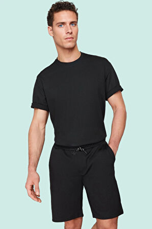 Erkek Straight Kalıp Örme Şort Boru Paça Rahat Günlük Yaz Özel Günler Stilin Buluştuğu Yer