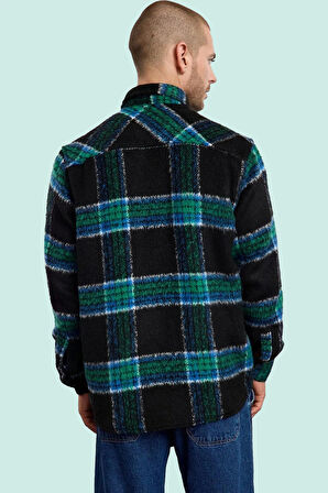 Kadın Unisex Oversize Flanel Ekose Gömlek Ceket Uzun Kol Kışlık Yaz Aylarının Vazgeçilmezi