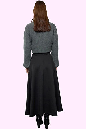 Kadın Örme Midi Kloş Etek Günlük Casual Stil Yaz Aylarının Vazgeçilmezi Stilin Buluştuğu Yer