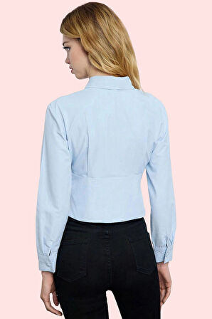 Kadın Fitted Kalıp Gömlek Dokuma Kumaş Günlük Kullanım Hafta Sonu Yaz Aylarının Vazgeçilmezi