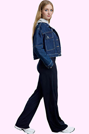 Kadın Geniş Paça Rahat Kesim Yüksek Bel Pantolon Yaz Aylarının Vazgeçilmezi Günlük Kullanım