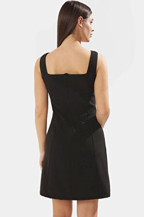 A Kesim Mini Elbise 88% Polyester 12% Elastan Yazlık Günlük Premium Kalite Özenle Seçilmiş