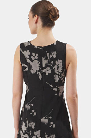 Çiçekli A line Mini Şifon Elbise Yazlık Günlük Kullanım Dayanıklı Malzeme Kaliteli İşçilik