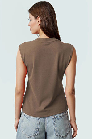 Kadın Viskoz Bluz Vücuda Oturan Yazlık Rahat Örme Zarifane Tasarım Günlük Kullanım İçin