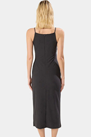 Maxi Örme Elbise Halter Yaka Bodycon Yazlık Günlük Kaliteli İşçilik Trend Tasarım Konforlu Kesim