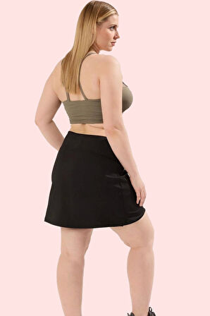 Kadın Regular Spor Şort Etek Örme Kumaş Geniş Paça Aktiviteleri Yaz Aylarının Vazgeçilmezi