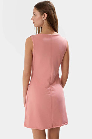 Zebra Desenli Mini Krep Elbise Bodycon Kesim Yazlık Polyester Kumaş Uzun Ömürlü Premium Kalite