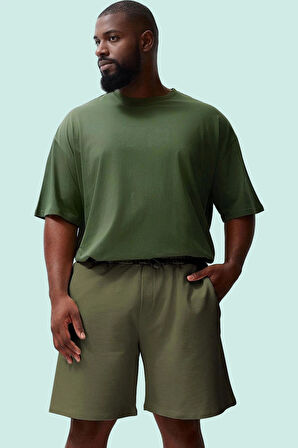 Erkek Büyük Beden Regular Şort Pamuk Günlük Kullanım Hafta Sonu Yaz Aylarının Vazgeçilmezi