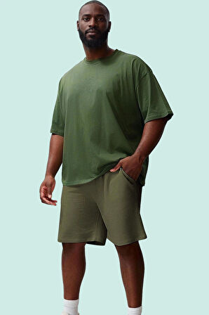 Erkek Büyük Beden Regular Şort Pamuk Günlük Kullanım Hafta Sonu Yaz Aylarının Vazgeçilmezi