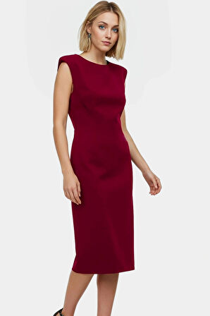 Şık Midi Elbise Örme Kumaş Bodycon Kalıp Günlük Tarz Premium Kalite Görünüm Uzun Ömürlü