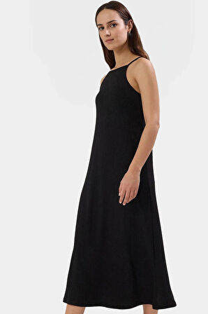 Şık Midi Halter Yaka Örme Elbise Günlük ve Özel Günler İçin Rahat Modern Stil